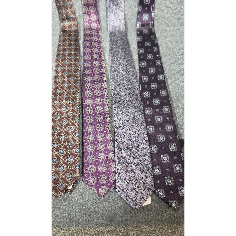 Jos A‎ Bank Signature Collection Tie Lot 7 NWT 100% Silk Paisley Geometric